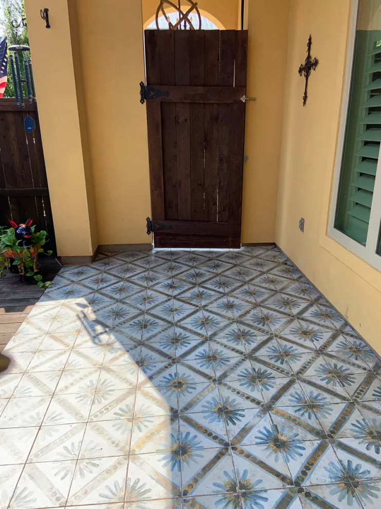 Exterior Patio Tile Setup by Benchmark Renovations - Photo 2