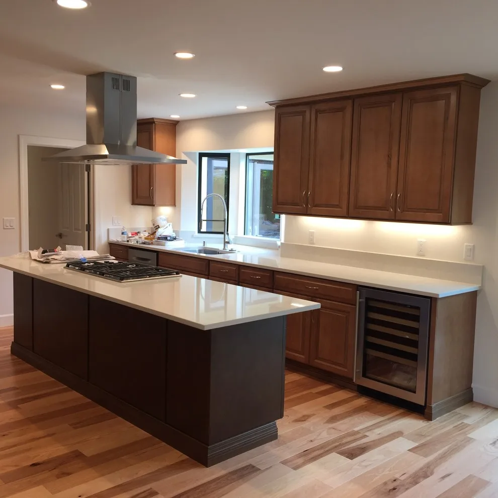 Hickory Flooring in a San Jose Renovation by Slaughterbeck Floors, Inc - Photo 11