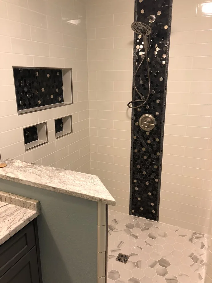 Mosaic Shower Tree for Subway by Northwoods Specialties LLC Flooring Installation - Photo 4