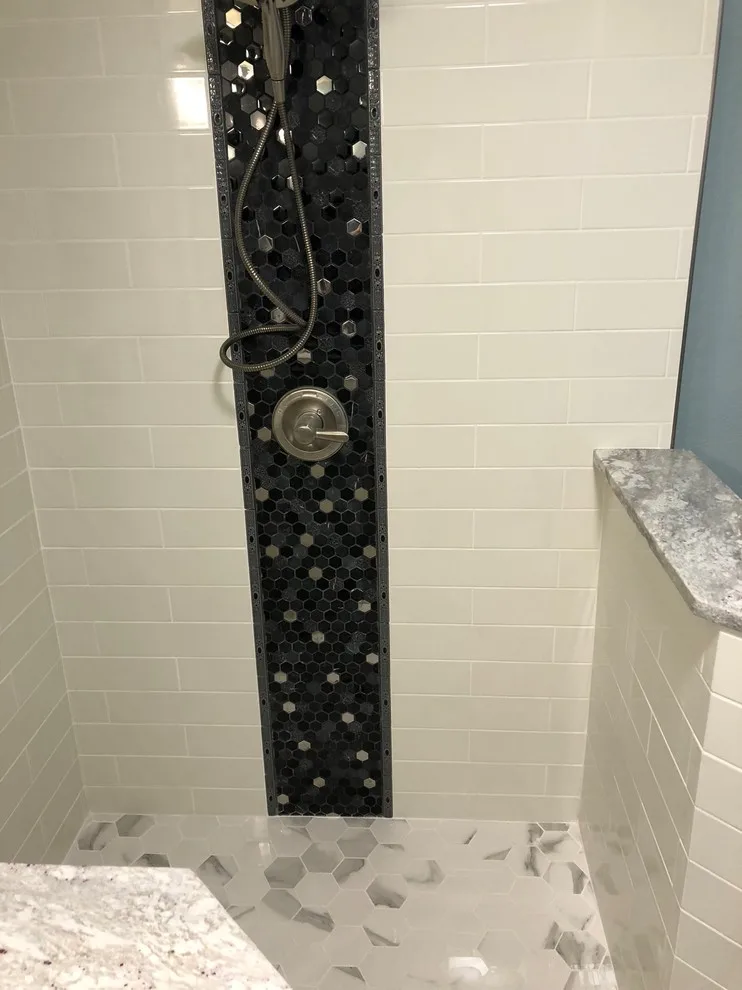 Mosaic Shower Tree for Subway by Northwoods Specialties LLC Flooring Installation - Photo 6
