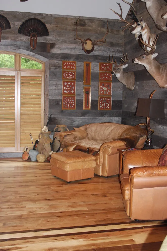 Rustic Western Home Office in Collierville by Old World Floors, LLC - Photo 3