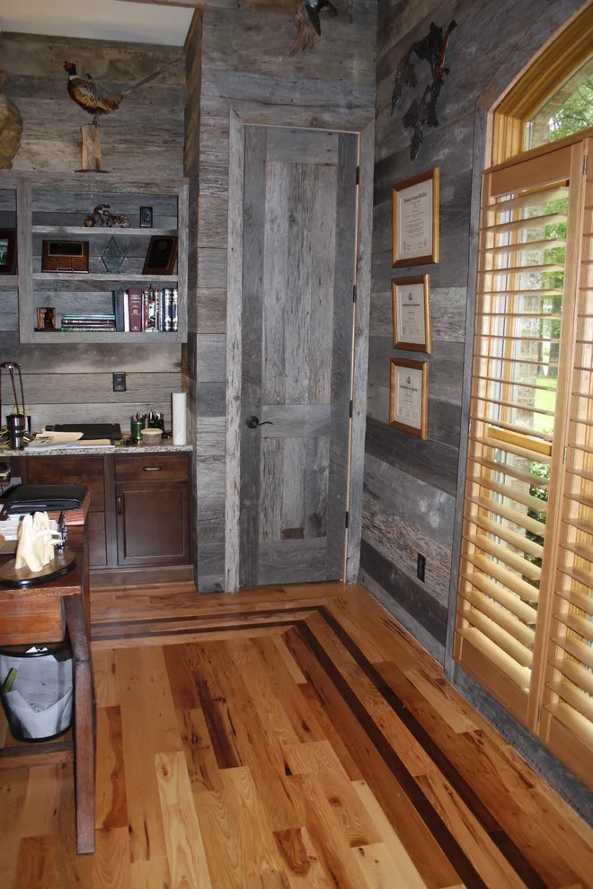 Rustic Western Home Office in Collierville by Old World Floors, LLC - Photo 2