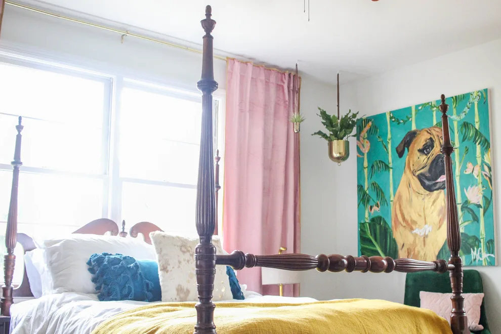 Vibrant Art Deco Guest Room by T. Moore Home ReDesign - Photo 6