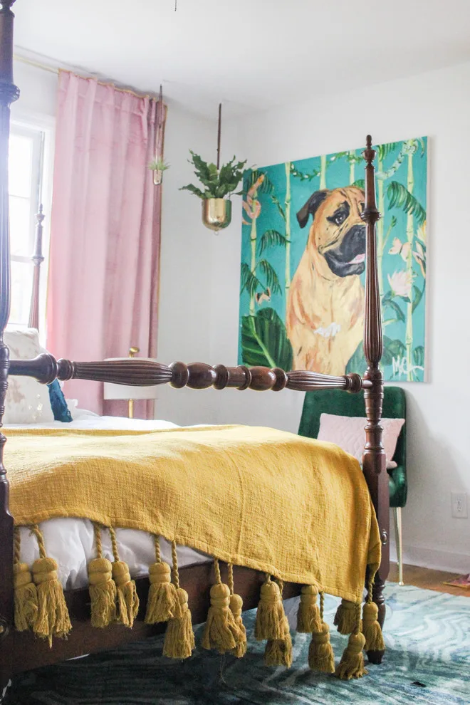 Vibrant Art Deco Guest Room by T. Moore Home ReDesign - Photo 9
