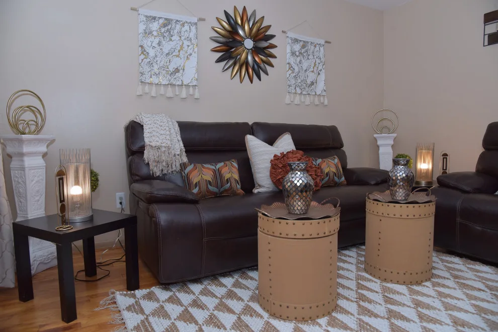 Metallic Lounge Area by Leave It To Meeka Interior Décor - Photo 4