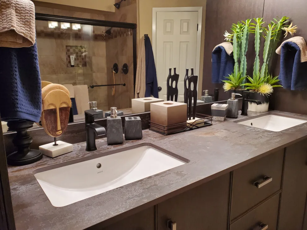 Masculine Inspired Master Bathroom by Calming Spaces Interiors, Design & Remodeling - Photo 4