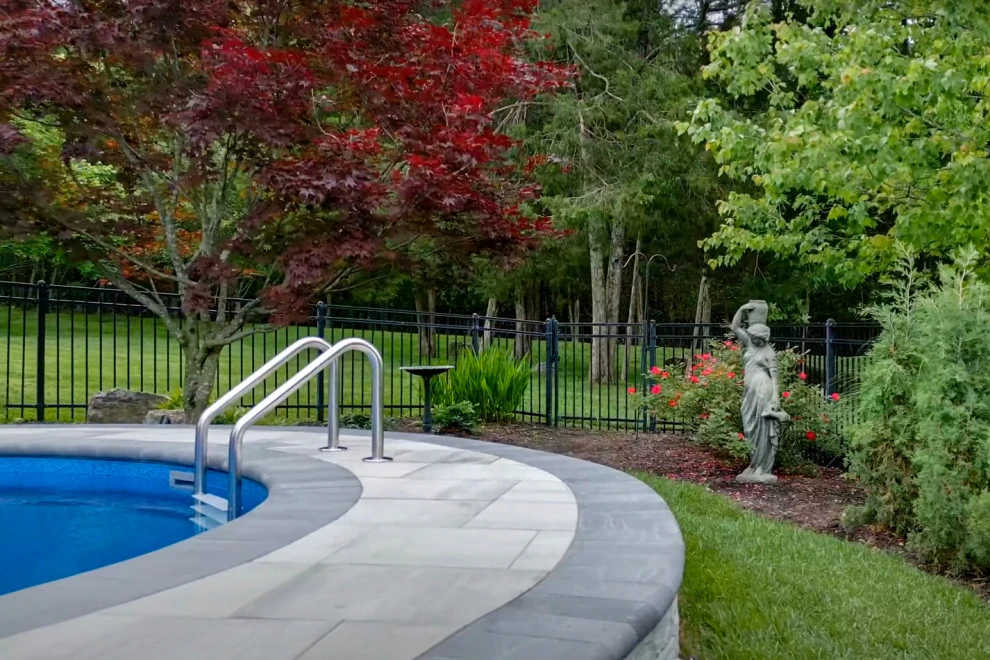 Pool Oasis with Hardscaping Features | Nashville, TN by Gardens Of Babylon Landscapes - Photo 2