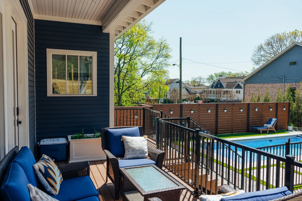 Pool Oasis & Decking in a Small Space by Gardens Of Babylon Landscapes - Photo 4