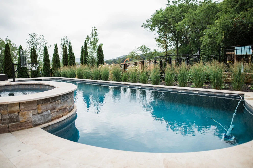 Elevation Challenges & Pool Landscaping | Franklin, TN by Gardens Of Babylon Landscapes - Photo 2