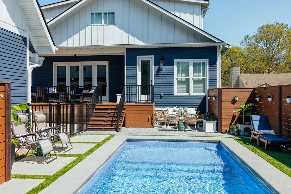 Pool Oasis & Decking in a Small Space by Gardens Of Babylon Landscapes - Photo 7