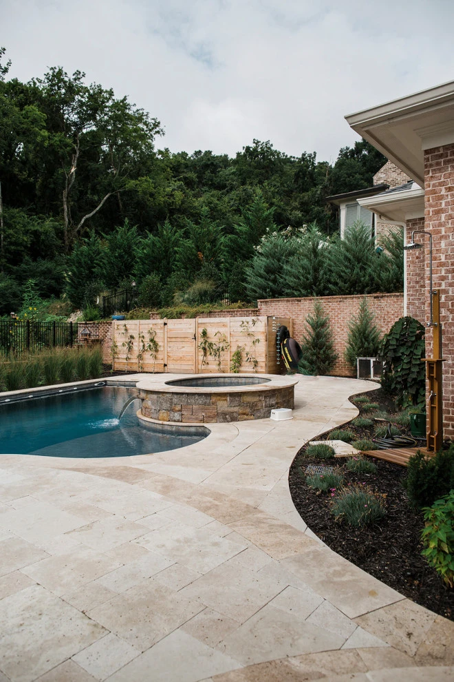 Elevation Challenges & Pool Landscaping | Franklin, TN by Gardens Of Babylon Landscapes - Photo 4