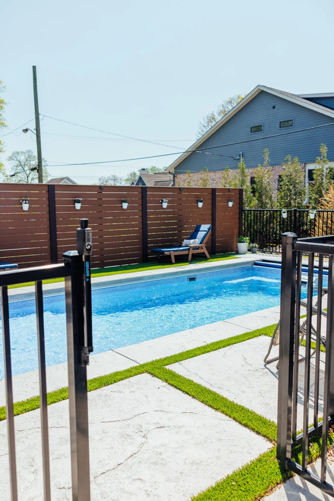 Pool Oasis & Decking in a Small Space by Gardens Of Babylon Landscapes - Photo 3