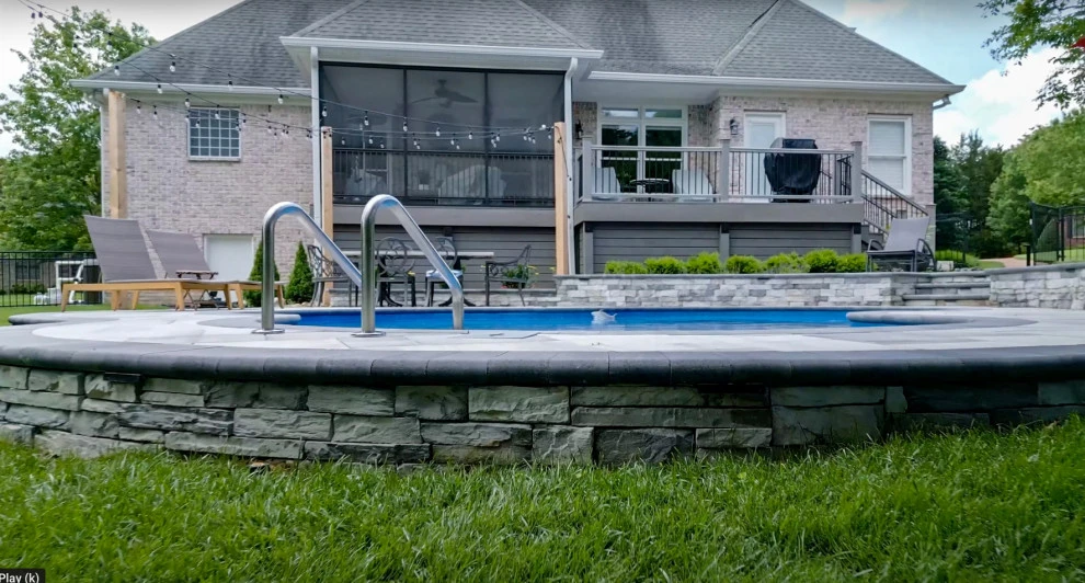Pool Oasis with Hardscaping Features | Nashville, TN by Gardens Of Babylon Landscapes - Photo 3
