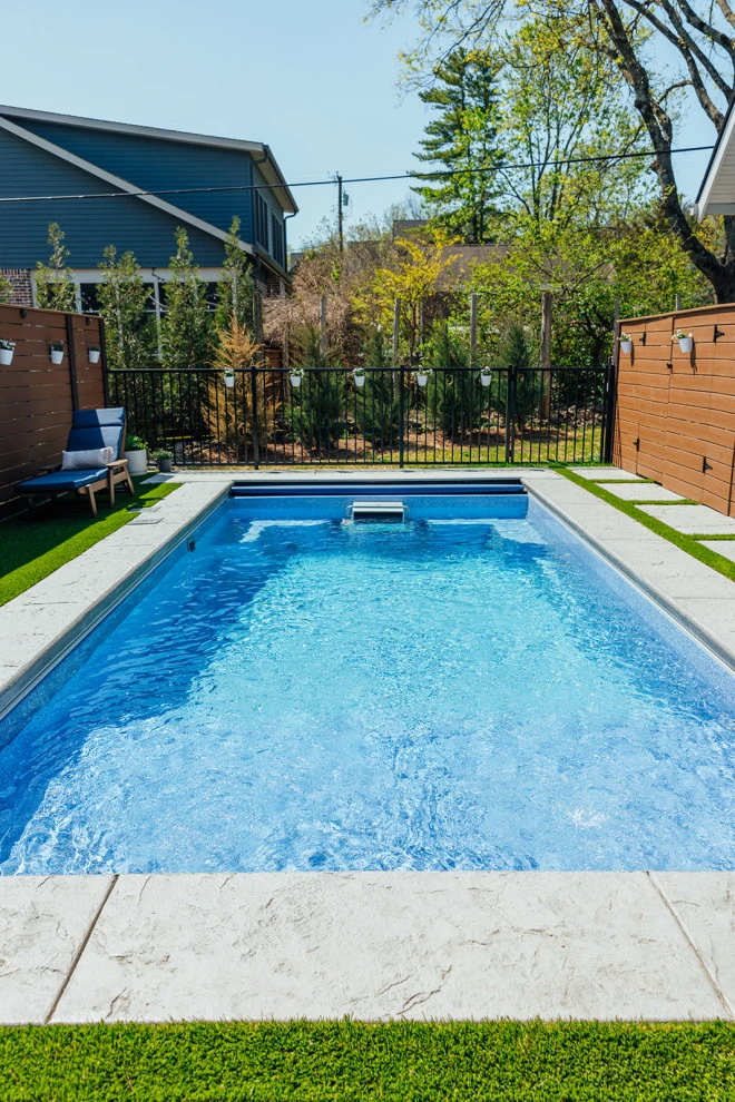 Pool Oasis & Decking in a Small Space by Gardens Of Babylon Landscapes - Photo 9