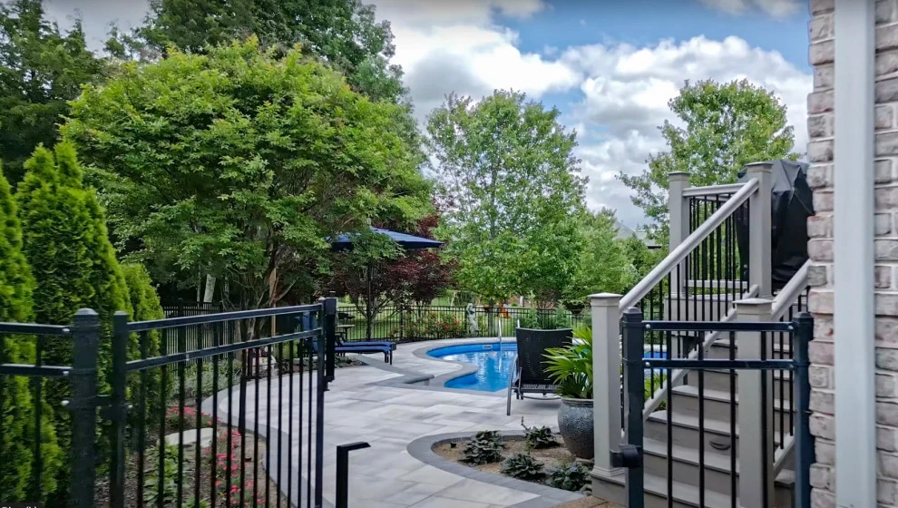 Pool Oasis with Hardscaping Features | Nashville, TN by Gardens Of Babylon Landscapes - Photo 7