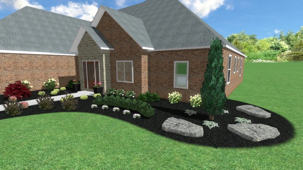 Front Yard Landscape Design by GLC Lawn & Landscaping LLC - Photo 4