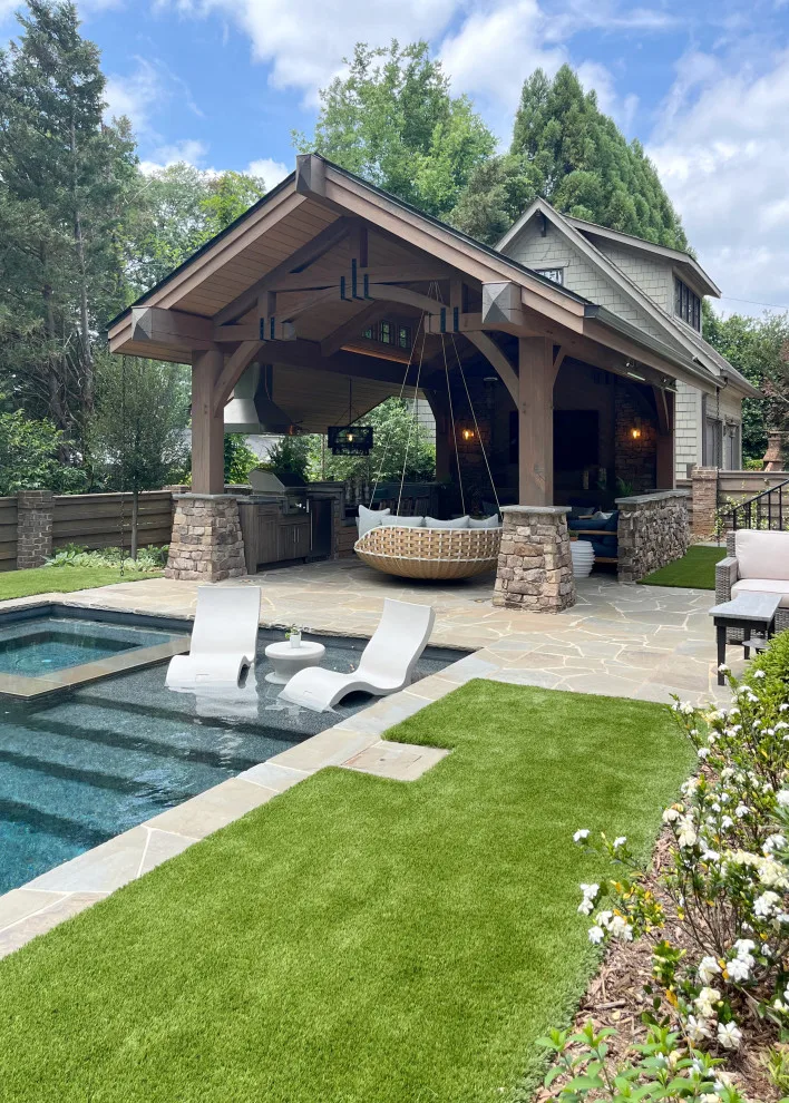 Timber-Framed Pool House by Cox Architecture And Design - Photo 6