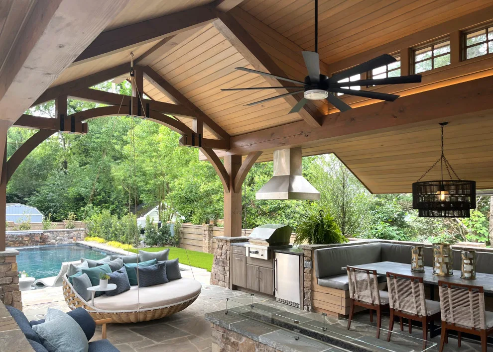 Timber-Framed Pool House by Cox Architecture And Design - Photo 8