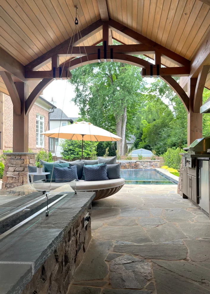 Timber-Framed Pool House by Cox Architecture And Design - Photo 4