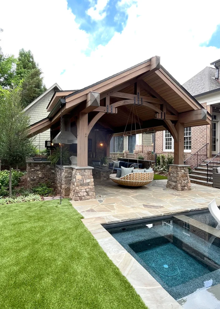 Timber-Framed Pool House by Cox Architecture And Design - Photo 3