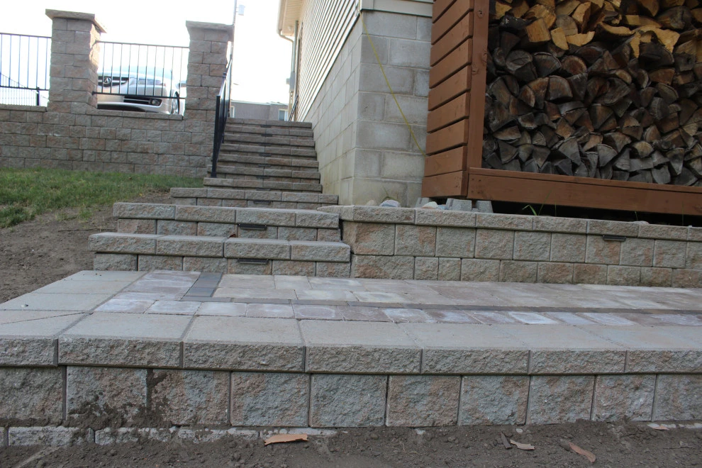 Paver Patio featuring built in grill by GLC Lawn & Landscaping LLC - Photo 10