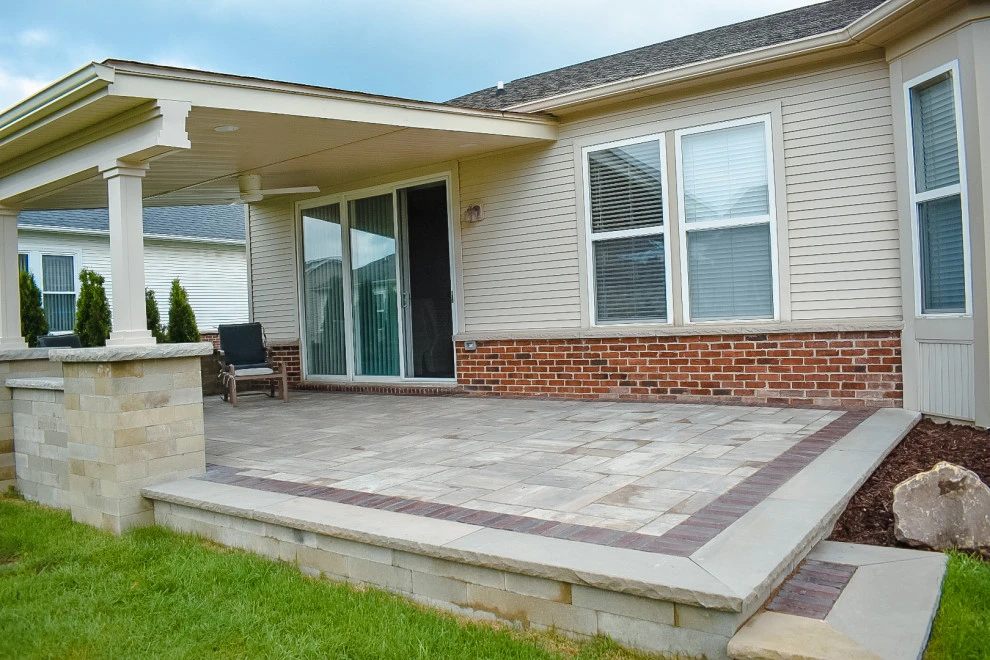 Covered Paver Patio + Step by GLC Lawn & Landscaping LLC - Photo 5