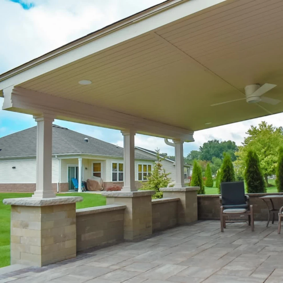 Covered Paver Patio + Step by GLC Lawn & Landscaping LLC - Photo 2