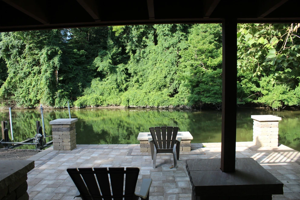 Paver Patio featuring built in grill by GLC Lawn & Landscaping LLC - Photo 6