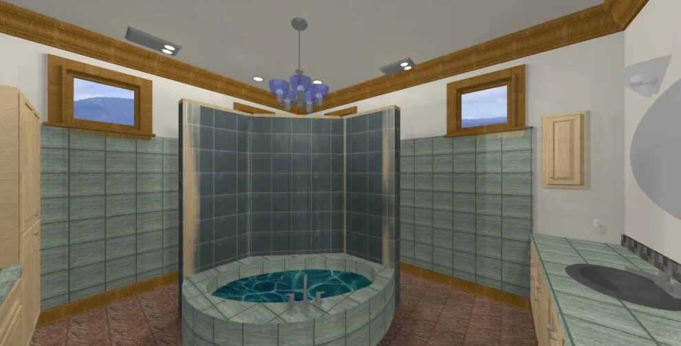 Romantic Retreat Bathrooms by T.G. I. Vaughn, Architect - Photo 3