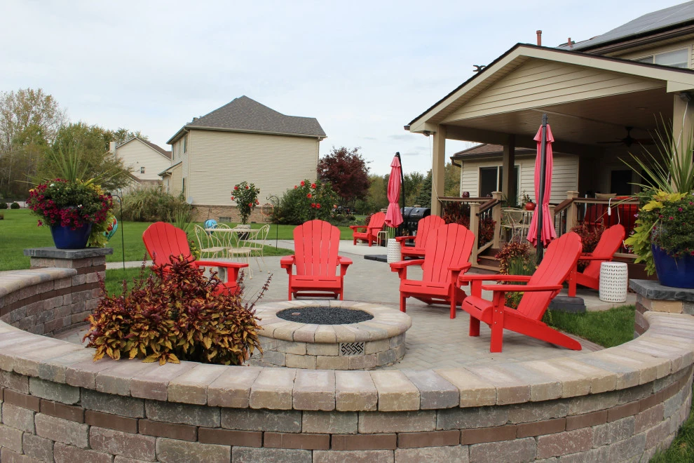 Patio with Firepit by GLC Lawn & Landscaping LLC - Photo 7