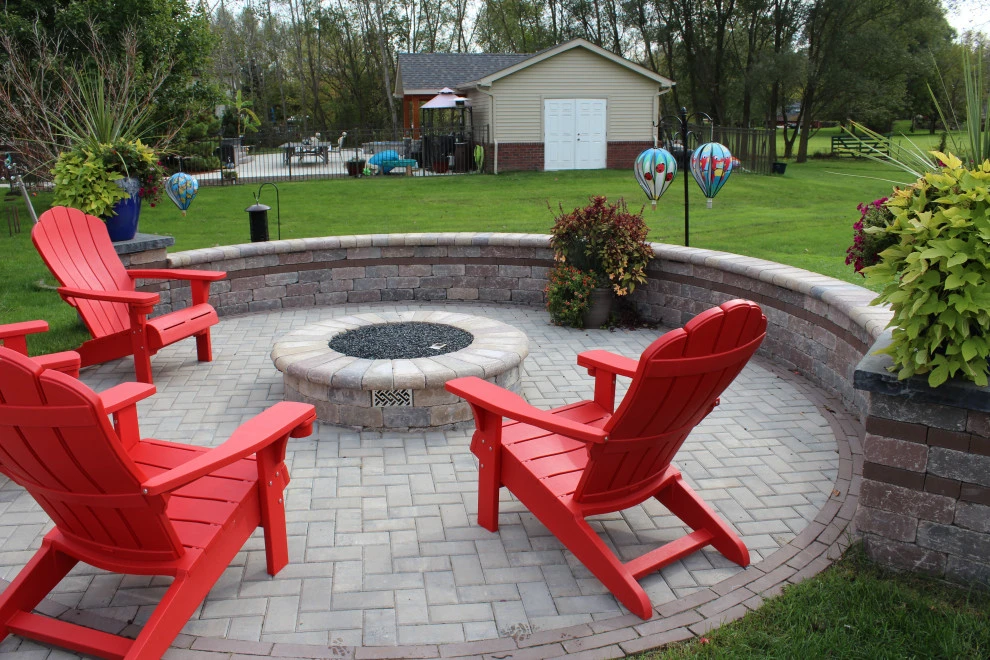 Patio with Firepit by GLC Lawn & Landscaping LLC - Photo 5