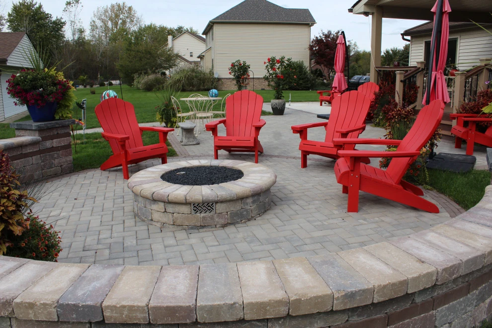 Patio with Firepit by GLC Lawn & Landscaping LLC - Photo 6