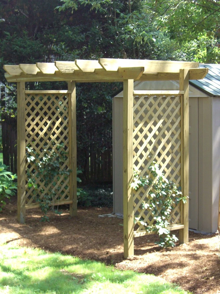 Wood Arbors and Entrances by Green Spaces Landscaping - Photo 3
