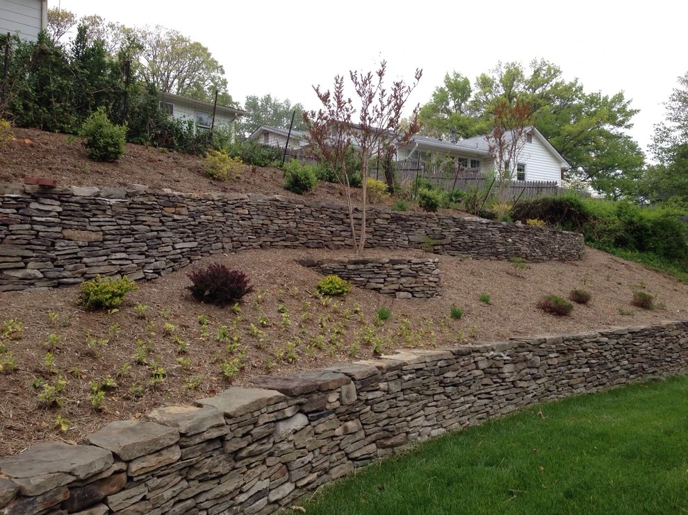 Stone Walls by Green Spaces Landscaping - Photo 17