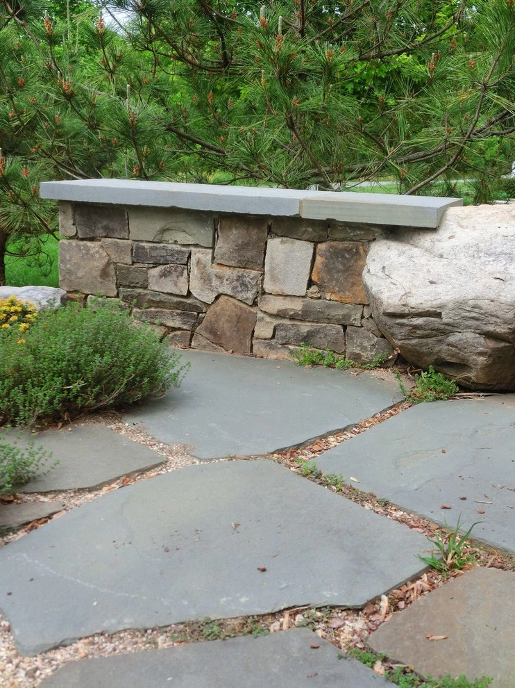 Stone Walls by Green Spaces Landscaping - Photo 19