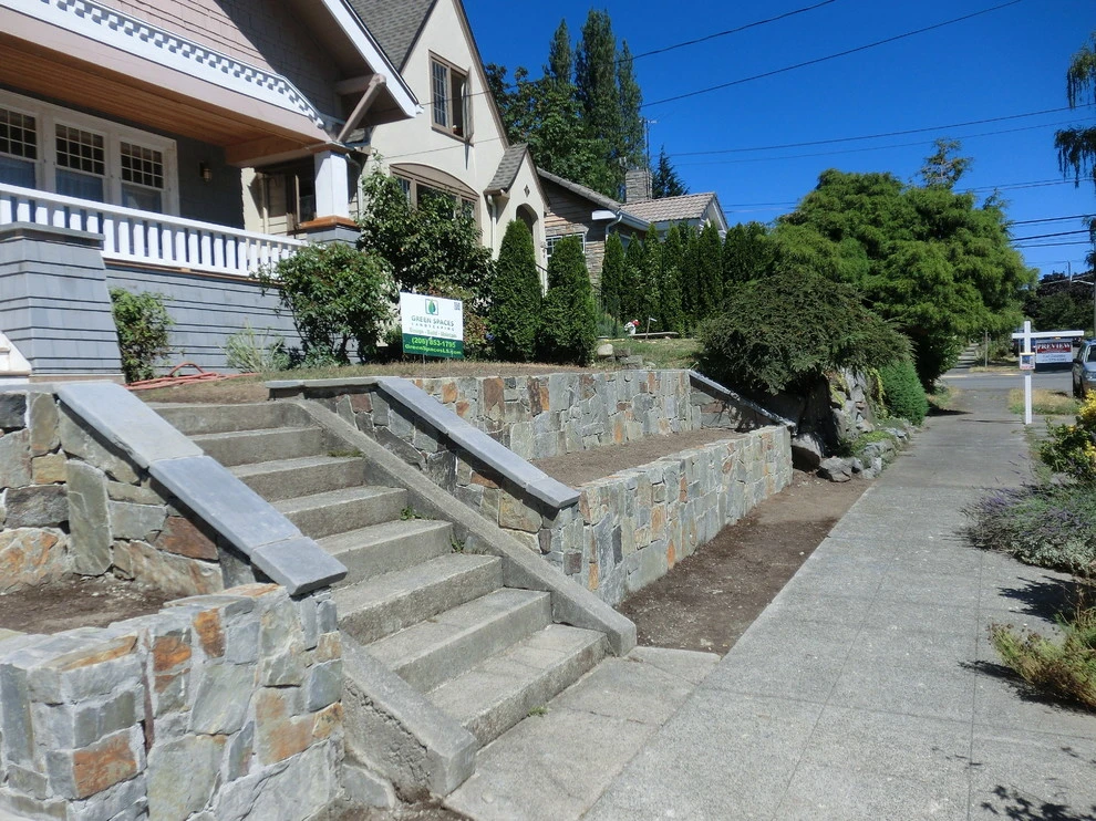 Stone Walls by Green Spaces Landscaping - Photo 27