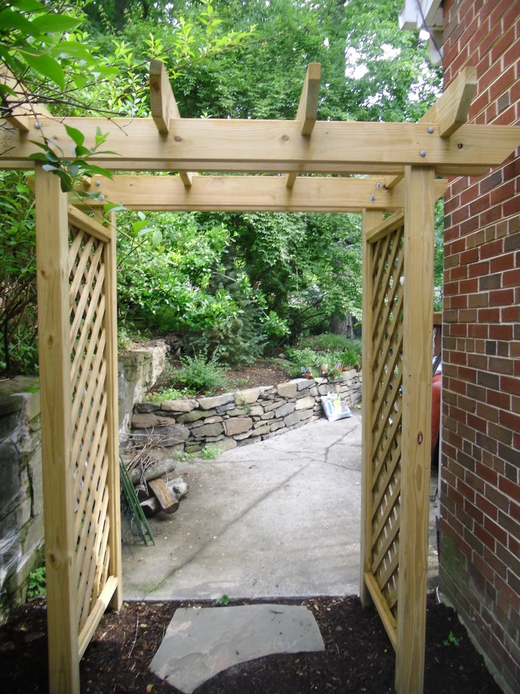 Wood Arbors and Entrances by Green Spaces Landscaping - Photo 17