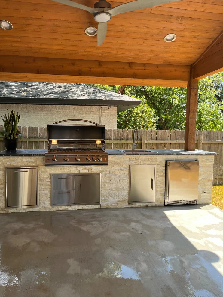 Deck & outdoor kitchen. by H A Dirt Cleaning & Construction - Photo 4