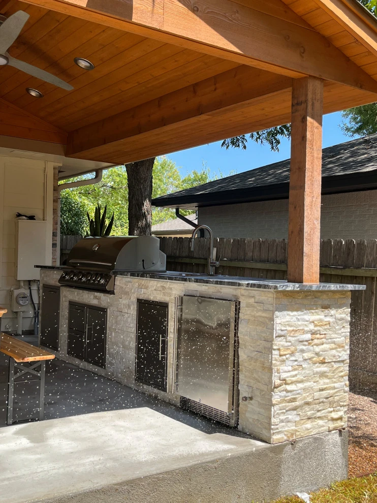 Deck & outdoor kitchen. by H A Dirt Cleaning & Construction - Photo 5