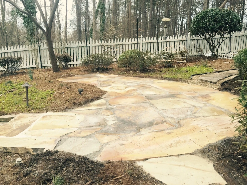 Raleigh Stone Walkway, Wall, & Patio by DesignScapes Of North Carolina, Ltd. - Photo 4