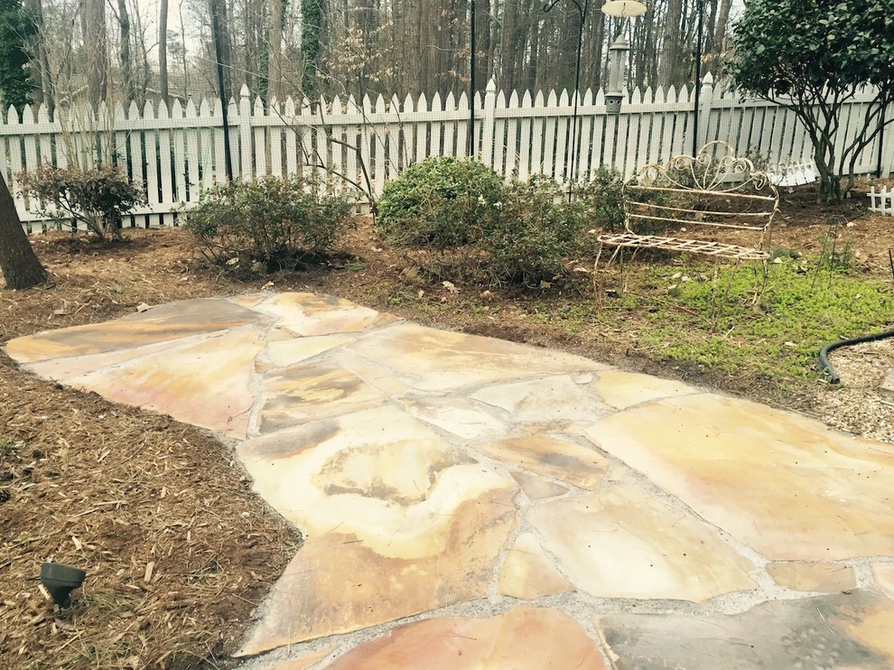 Raleigh Stone Walkway, Wall, & Patio by DesignScapes Of North Carolina, Ltd. - Photo 2