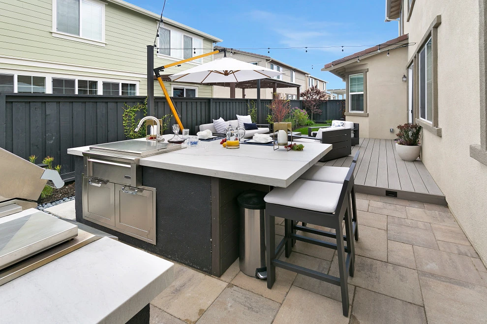 Family Gathering and Cooking Backyard by DPG Pavers And Design - Photo 2