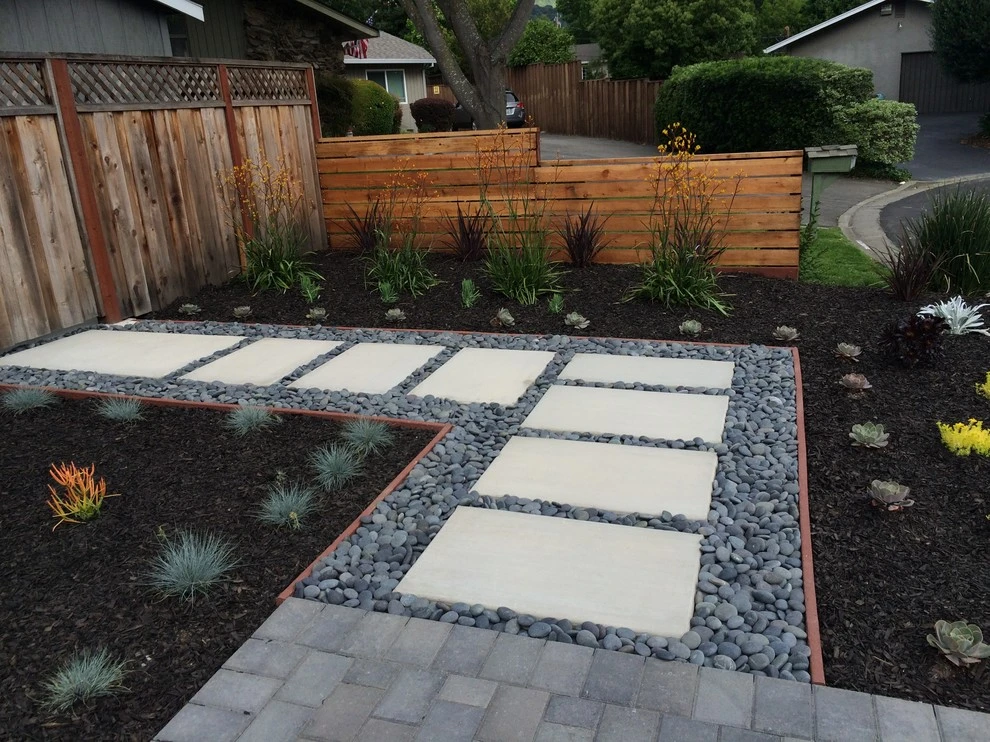 Modern Driveway and Front Yard Danville, CA by DPG Pavers And Design - Photo 2