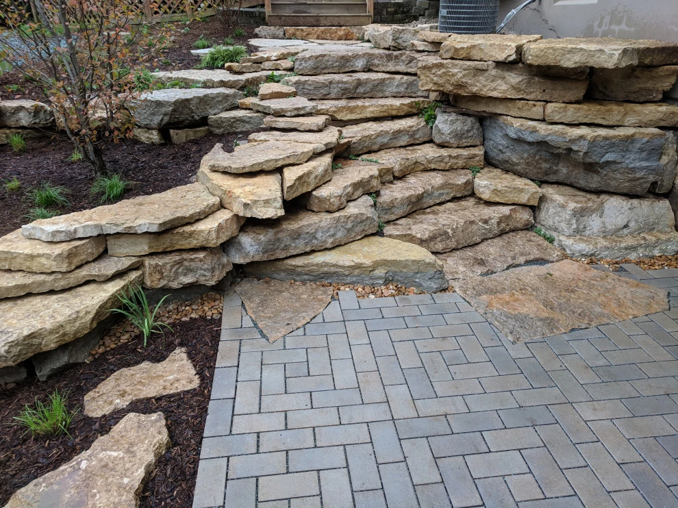 Backyard Natural Featuring Permeable Paver Solutions by Eco Harmony Landscape & Design, LLC. - Photo 2