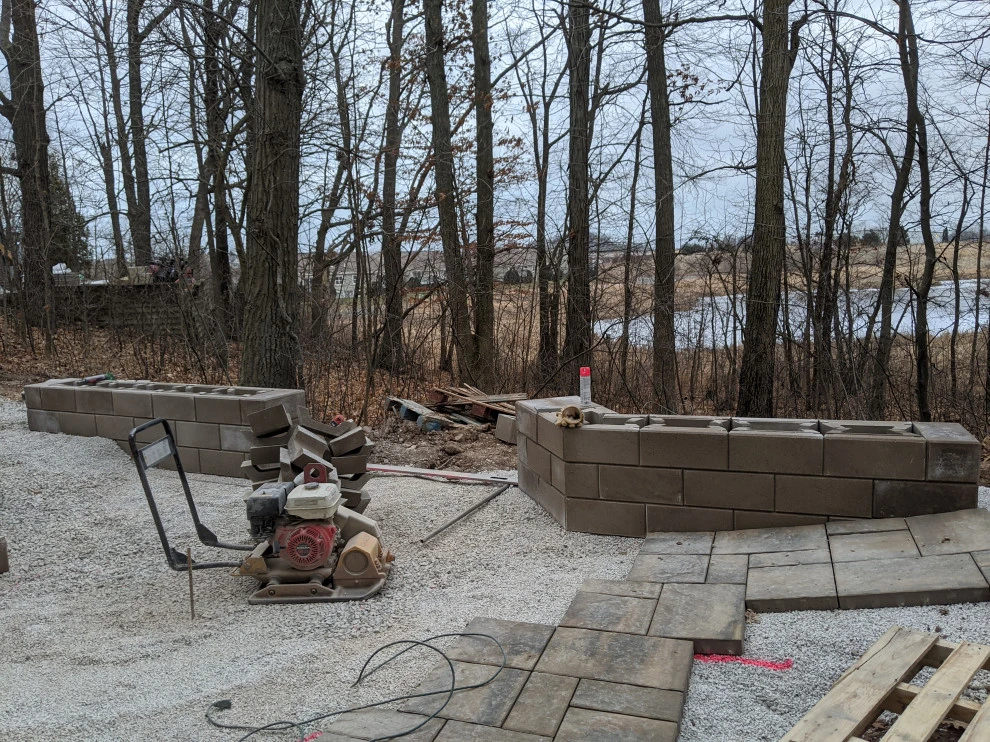 Large Geometric Mosaic Woodland Retreat by Eco Harmony Landscape & Design, LLC. - Photo 19