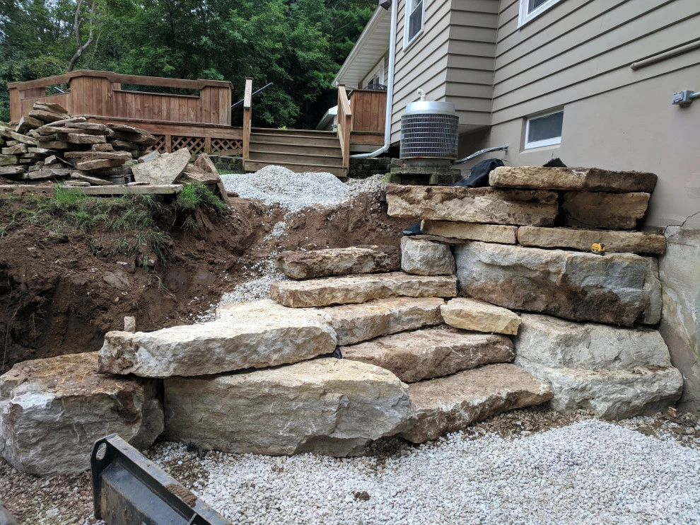 Backyard Natural Featuring Permeable Paver Solutions by Eco Harmony Landscape & Design, LLC. - Photo 11