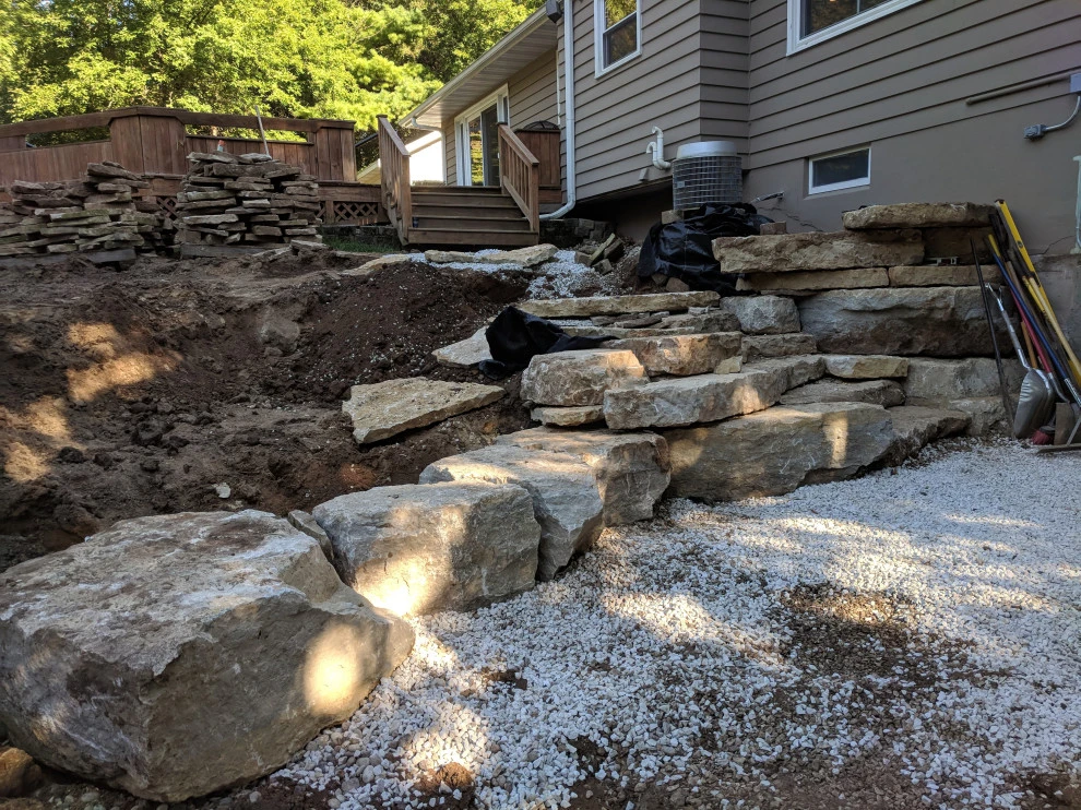 Backyard Natural Featuring Permeable Paver Solutions by Eco Harmony Landscape & Design, LLC. - Photo 12