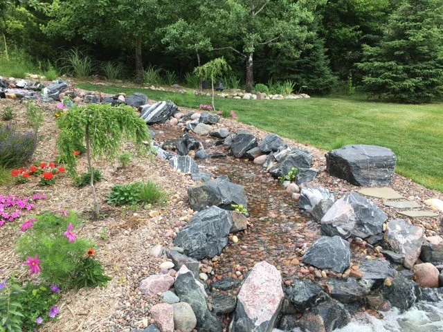 Existing Patio Transformation, Large Mosaic Dragonfly by Eco Harmony Landscape & Design, LLC. - Photo 13