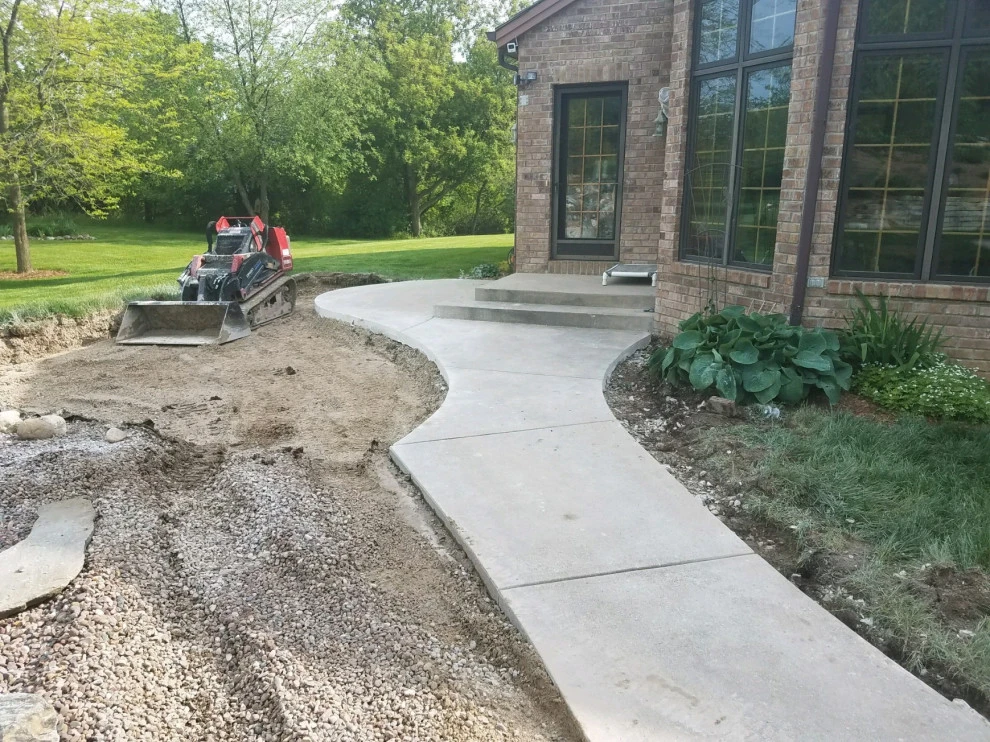 Existing Patio Transformation, Large Mosaic Dragonfly by Eco Harmony Landscape & Design, LLC. - Photo 6