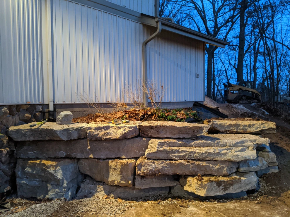 Large Geometric Mosaic Woodland Retreat by Eco Harmony Landscape & Design, LLC. - Photo 33